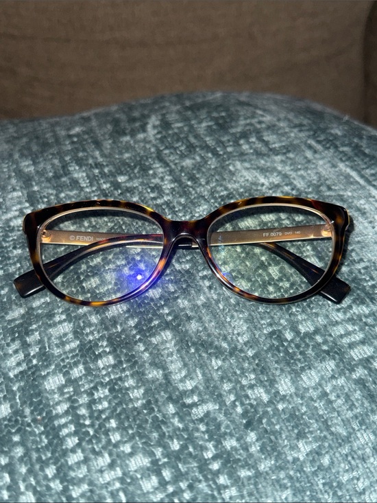 Fendi Accessories - Fendi Tortoiseshell Designer Frame 0079 DVO 140